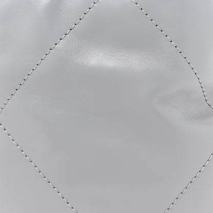 Chanel Shiny Calfskin Quilted Mini Chanel 22 Grey 8 of 10