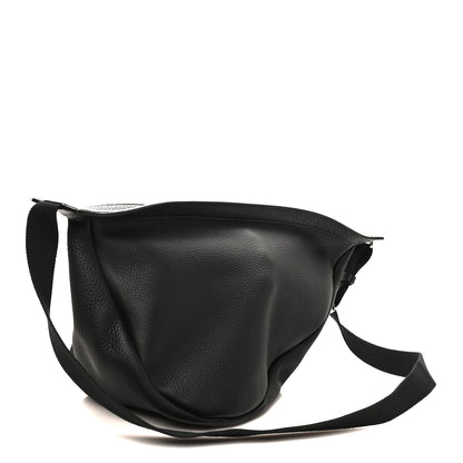 The Row Grained Calfskin Large Slouchy Banana Bag Black 3 of 9