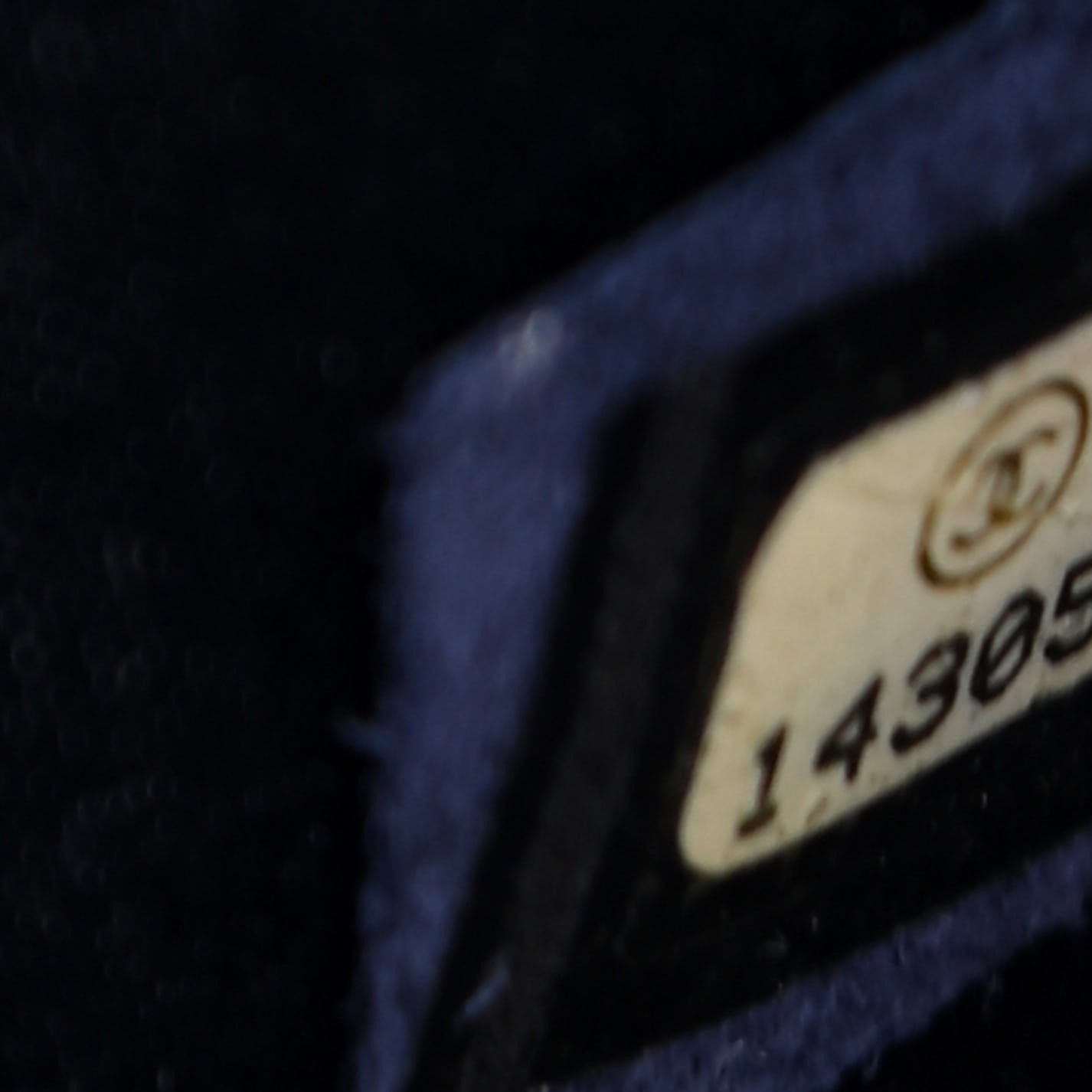 Chanel Lambskin Quilted Chain Clutch Flap Navy 5 of 5