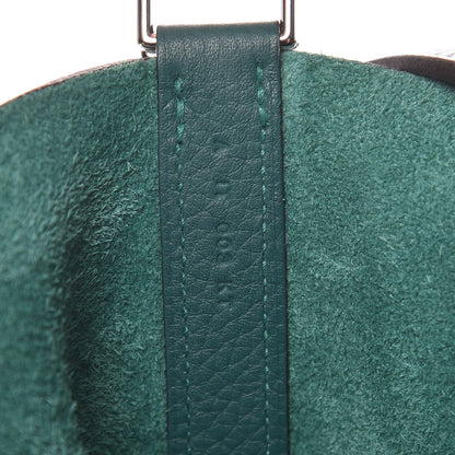 Hermes Taurillon Clemence Picotin Lock 26 GM Malachite 7 of 11