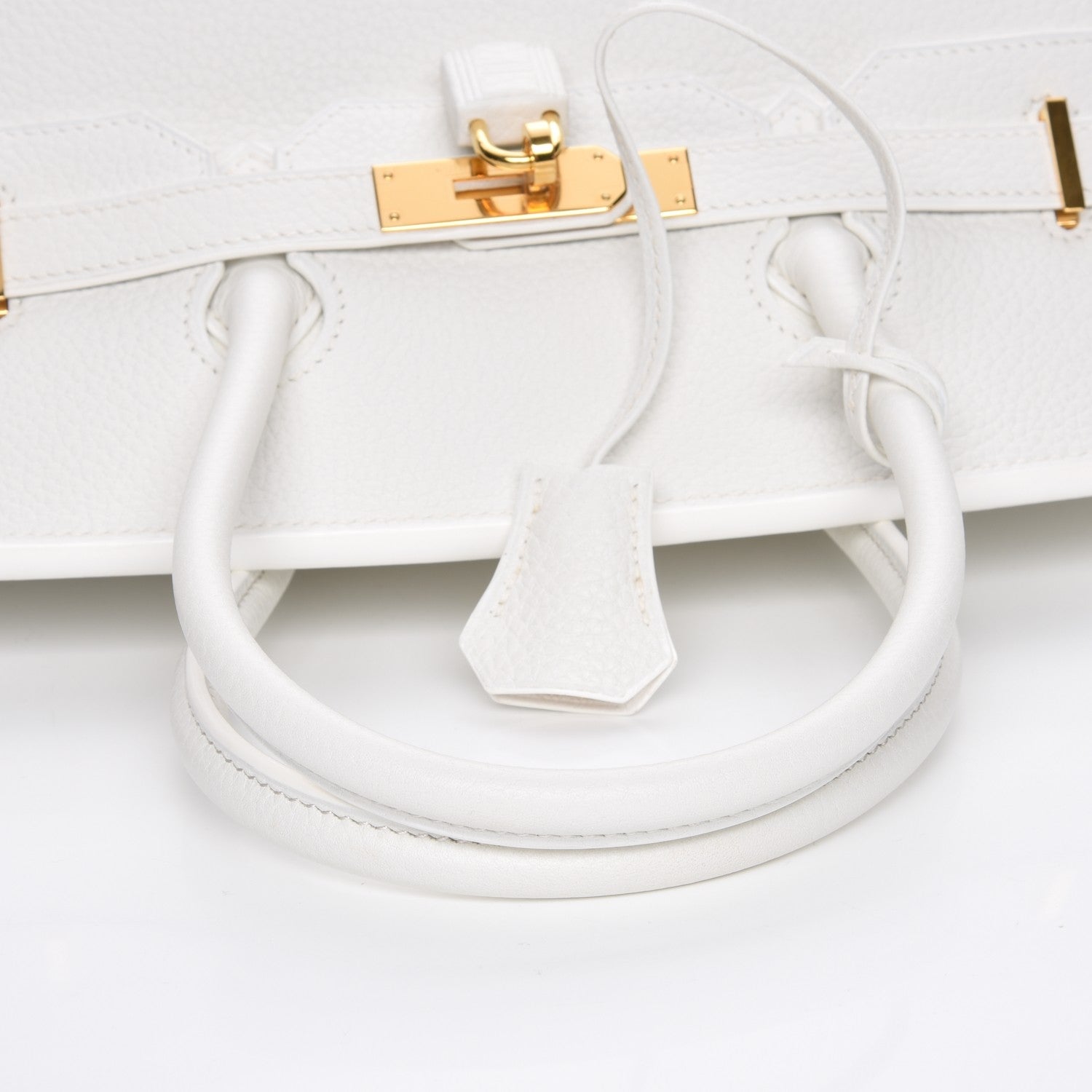 Hermes Taurillon Clemence Birkin 35 White 25 of 27