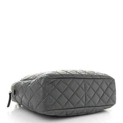 Chanel Aged Calfskin Quilted Large Reissue Camera Case Grey 4 of 11