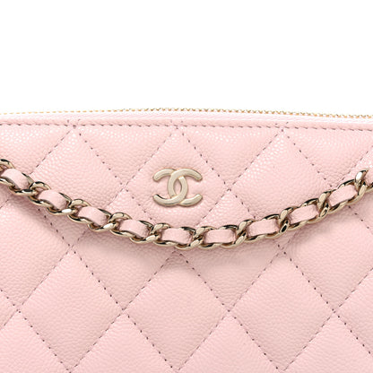 Chanel Caviar Quilted Purse With Chain Pink 8 of 11