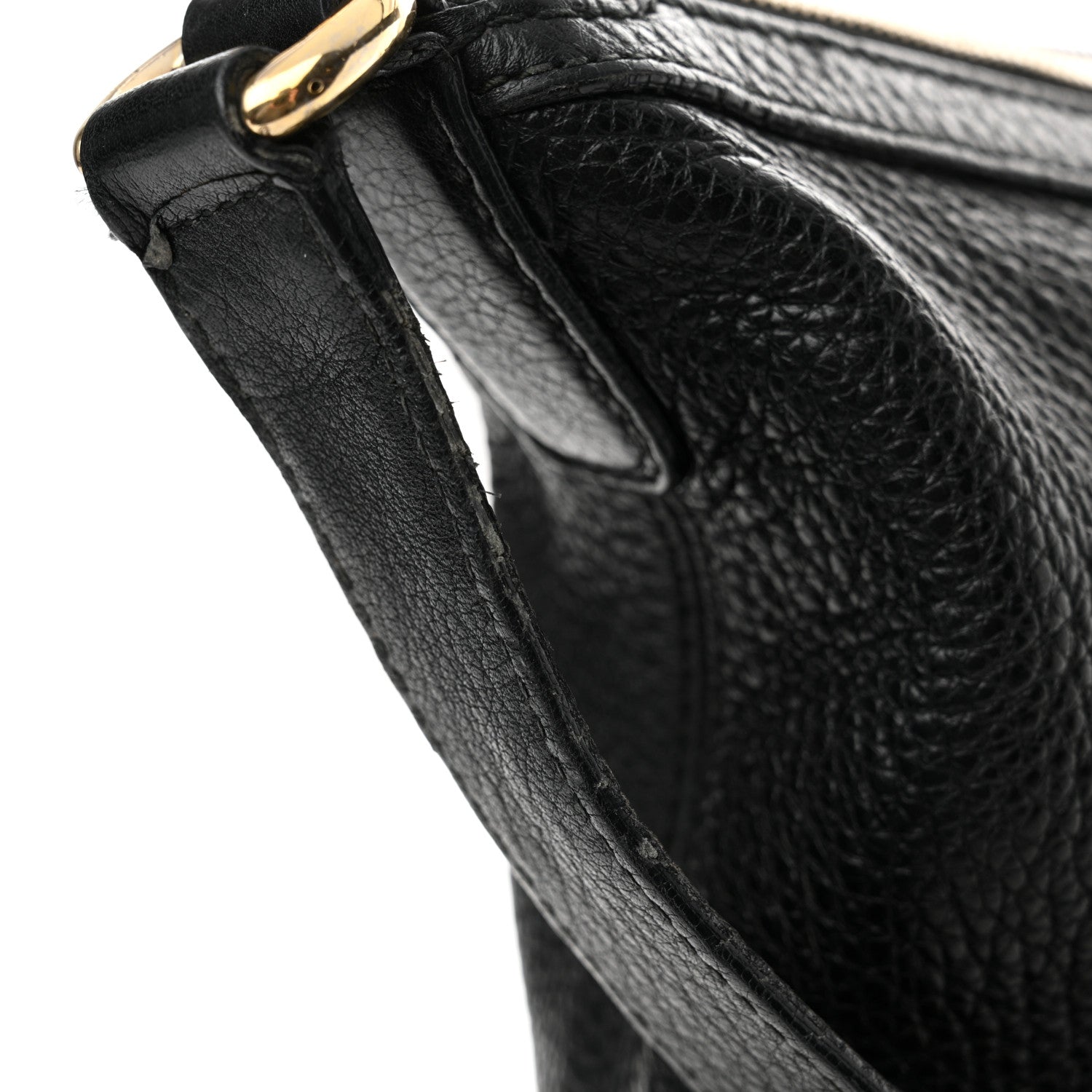 Gucci Pebbled Calfskin Medium Soho Hobo Black 16 of 18