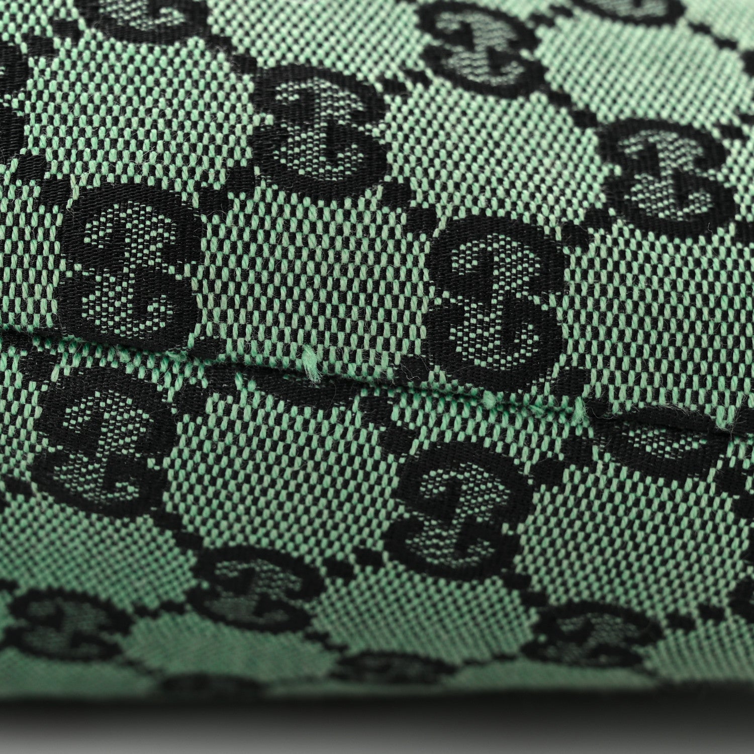 Gucci Metallic Monogram XL Shopper Tote Green 12 of 13