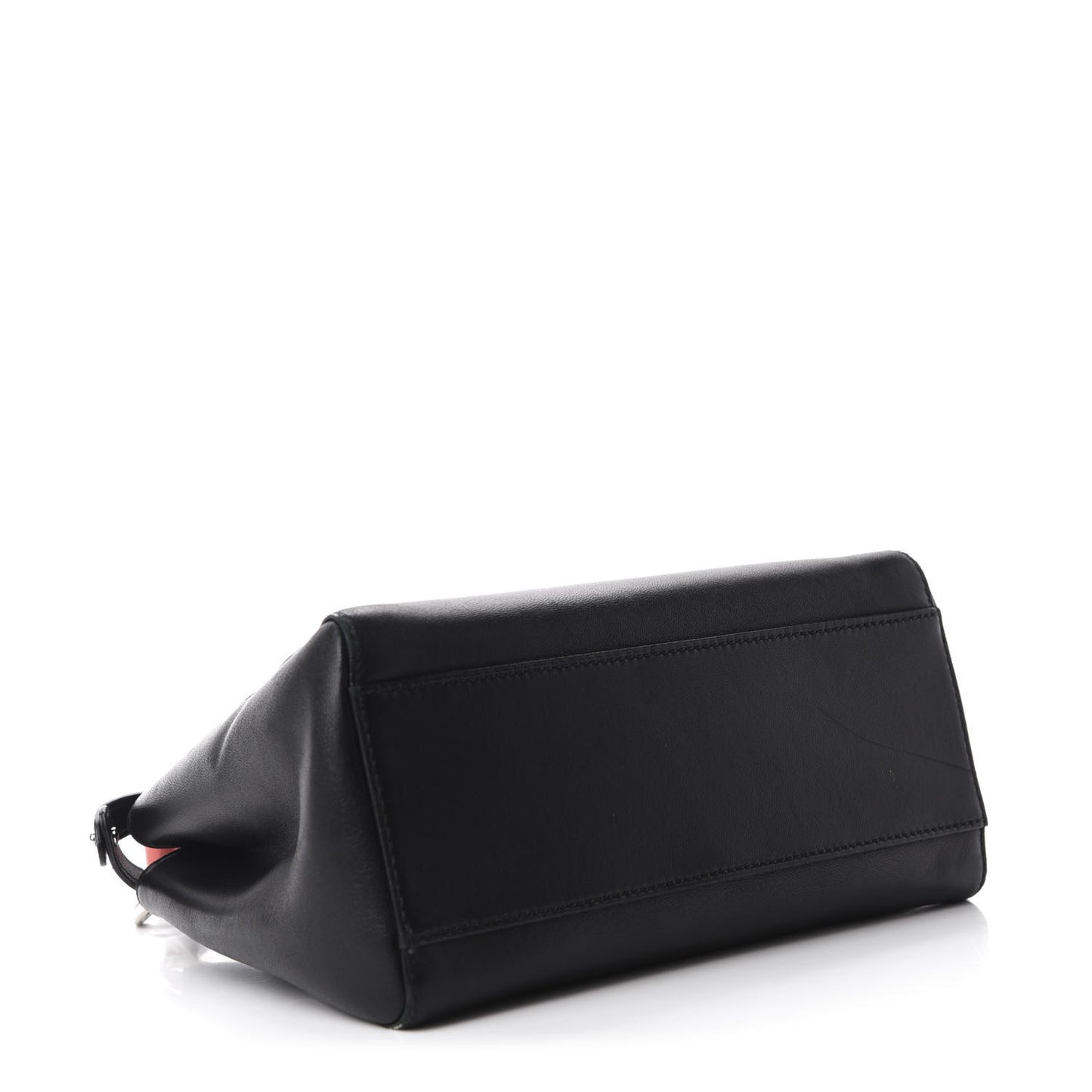 Nappa Colorblock Mini Peekaboo Iconic Satchel Black White Ecstasy