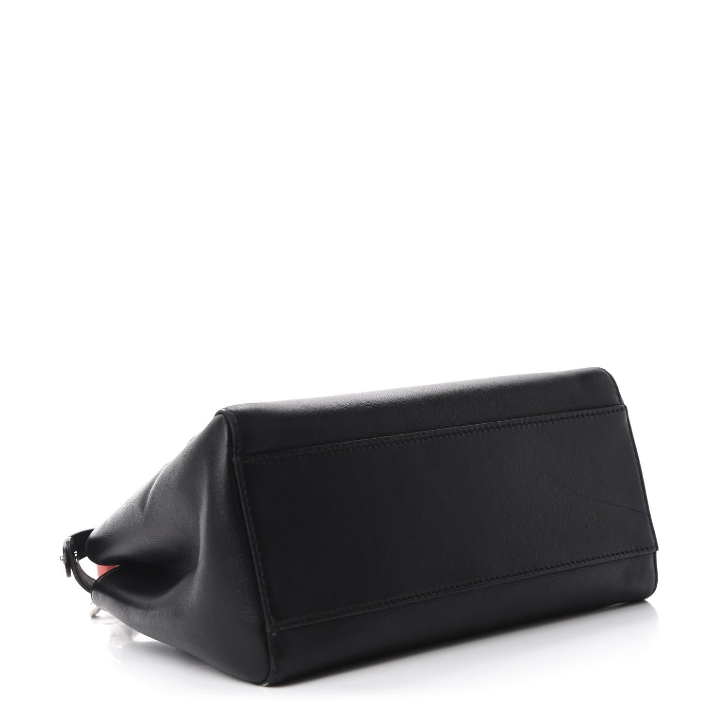 Fendi Nappa Colorblock Mini Peekaboo Iconic Satchel Black White Ecstasy 4 of 15