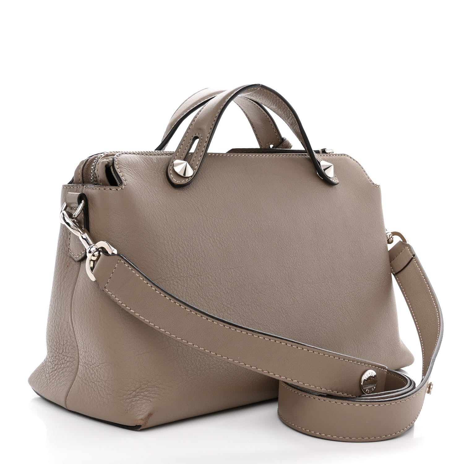 Fendi Vitello Dolce Medium By The Way Boston Bag Tortora 3 of 11
