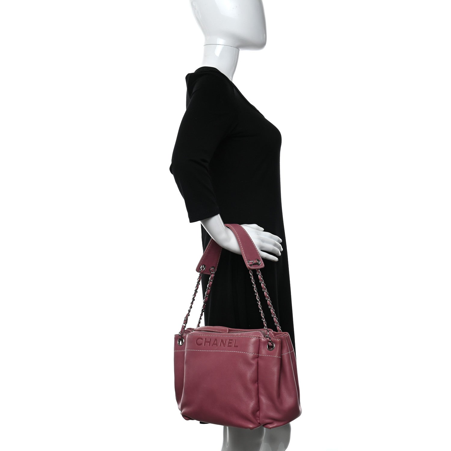 Chanel Lambskin Lax Accordion Hobo Pink 2 of 9