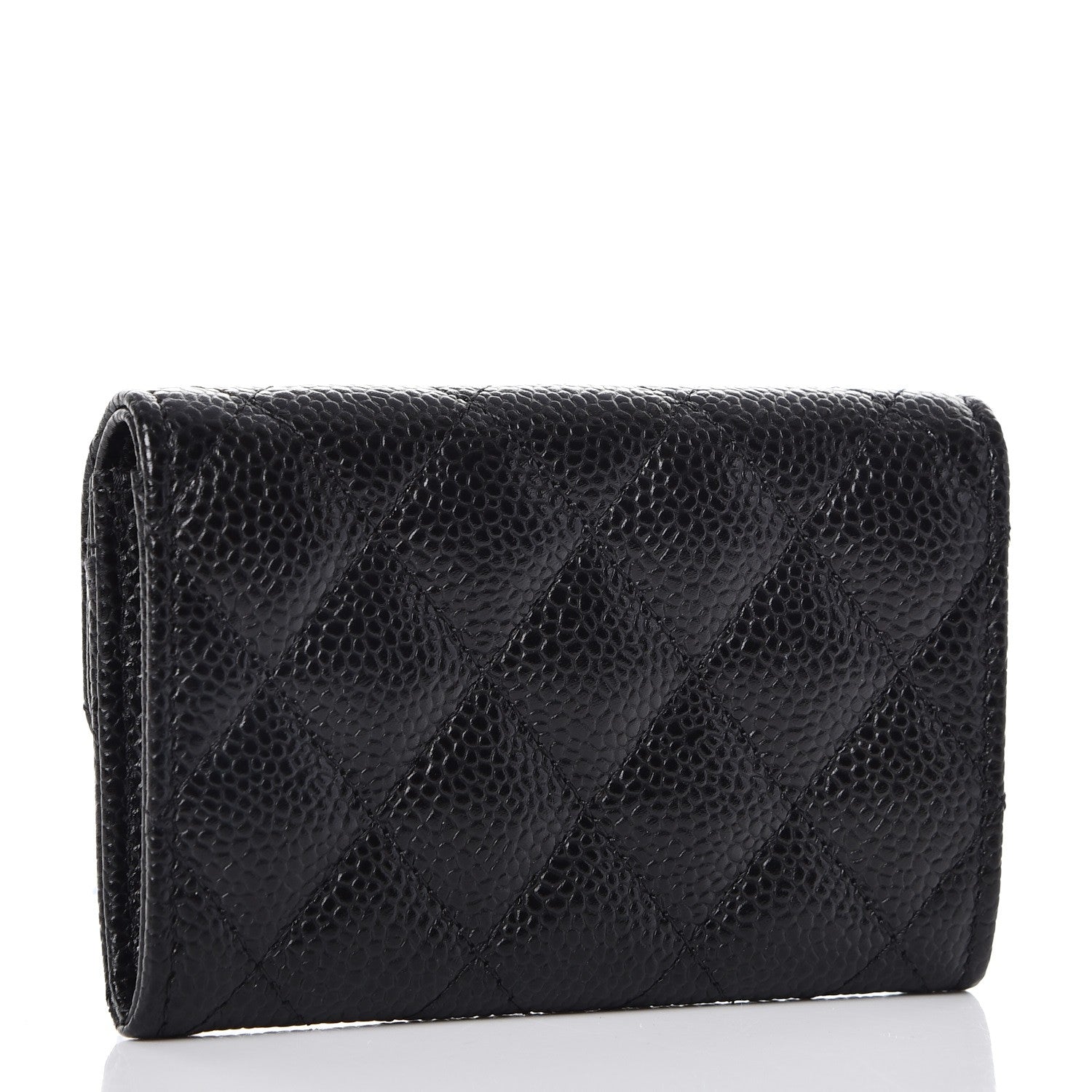 Chanel Caviar Quilted Flap Card Holder Black 3 of 9