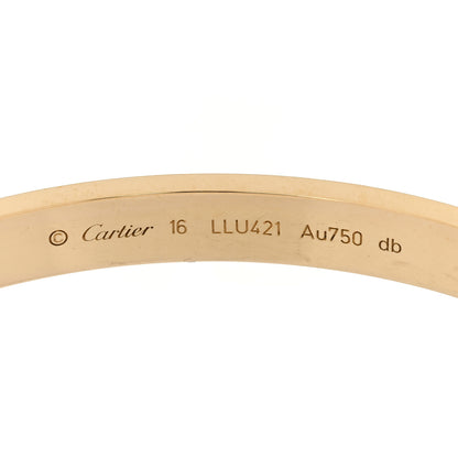 Cartier 18K Yellow Gold LOVE Bracelet 16 8 of 9