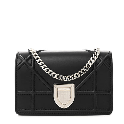 Christian Dior Lambskin Baby Diorama Flap Bag Black 1 of 12