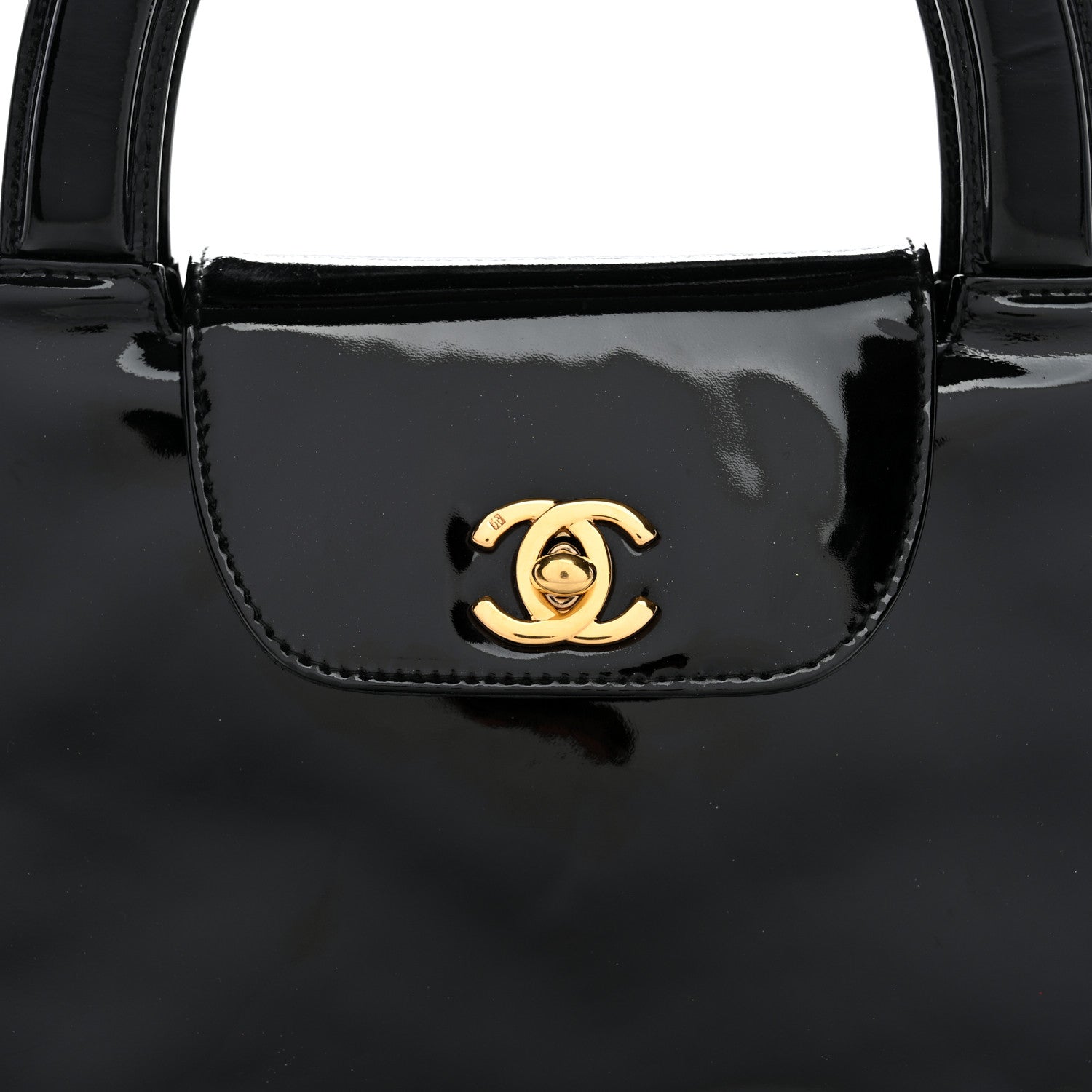 Chanel Patent Small Kelly Flap Bag Black 9 of 12