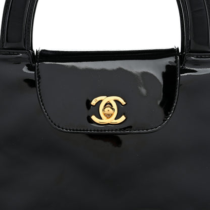 Chanel Patent Small Kelly Flap Bag Black 9 of 12