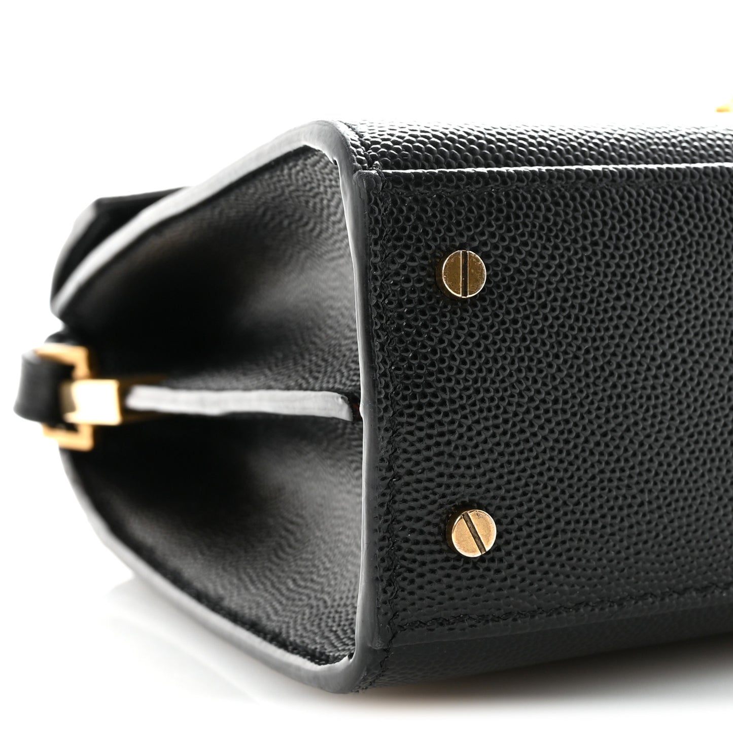 Grain De Poudre Mini Classic Monogram Cassandra Top Handle Black