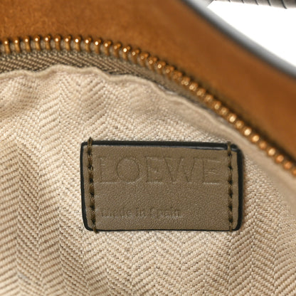Loewe Calfskin Small Puzzle Edge Bag Laurel Green Light Oat 6 of 9
