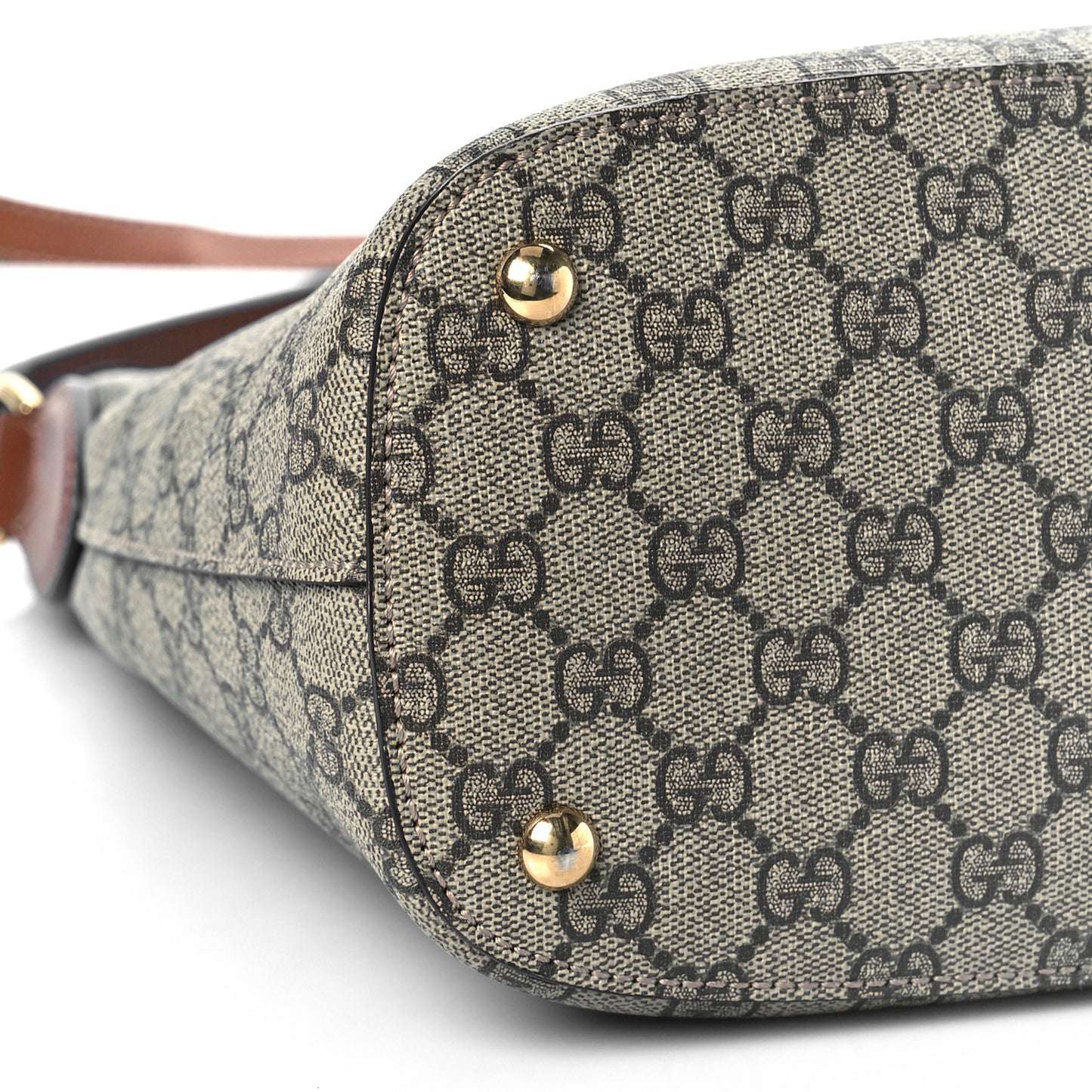 GG Supreme Monogram Linea A Hobo Brown