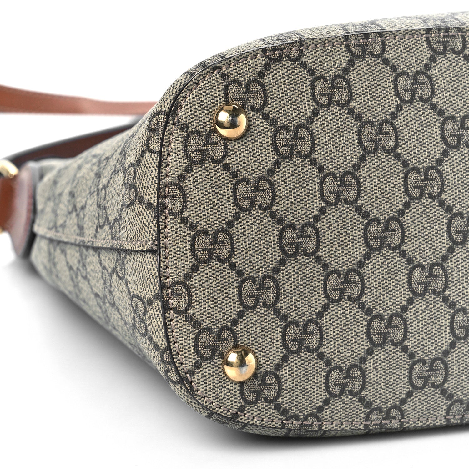 Gucci GG Supreme Monogram Linea A Hobo Brown 8 of 13