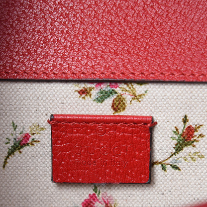 Gucci Calfskin Web Floral Embroidered Small Dionysus Shoulder Bag Hibiscus Red 6 of 9