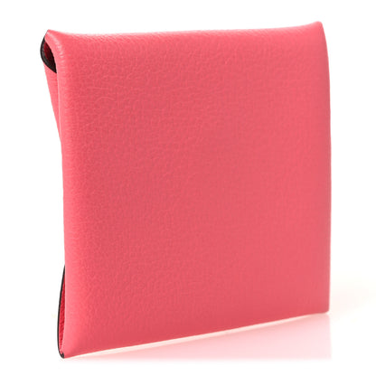 Hermes Evercolor Bastia Coin Purse Rose Azalee 3 of 7