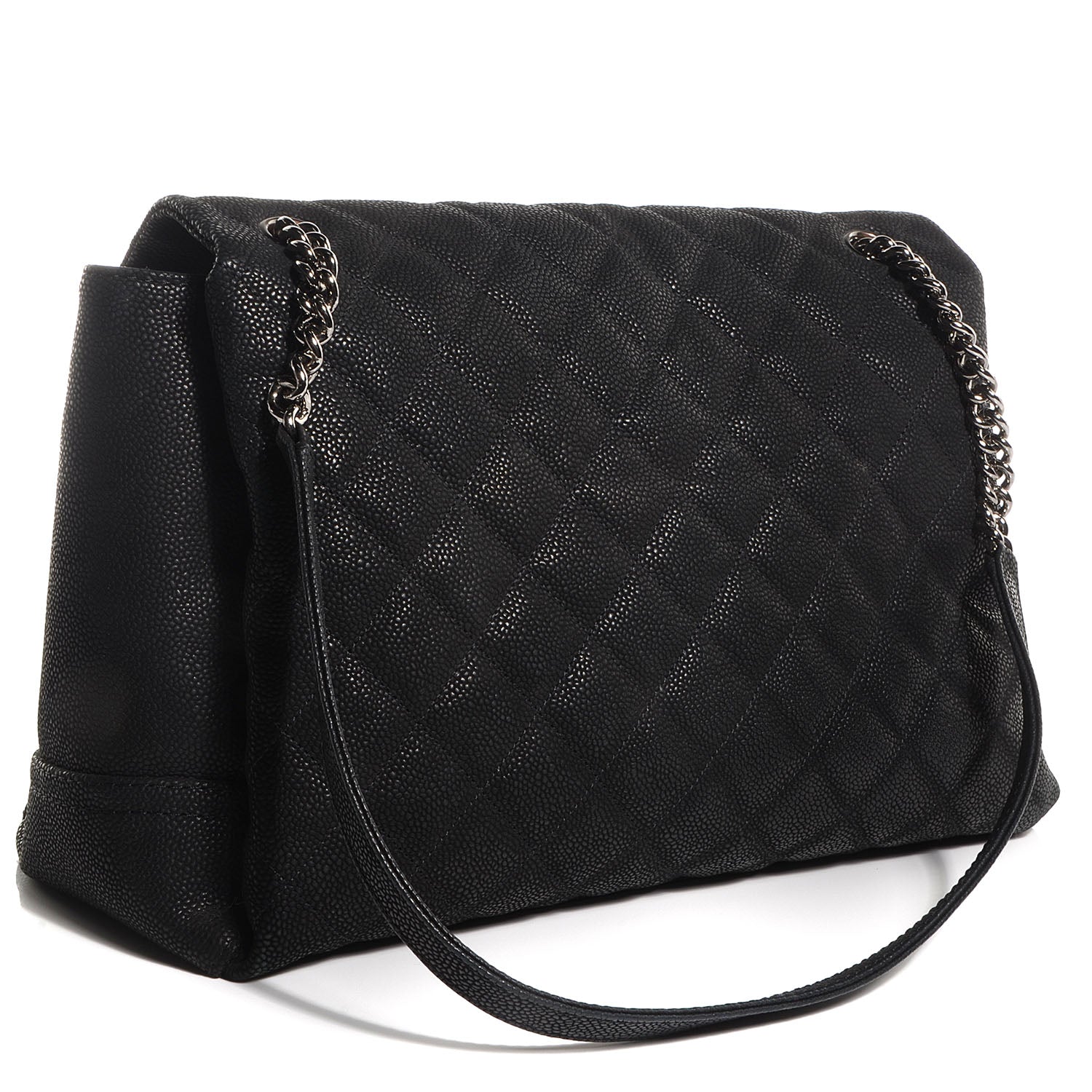 Chanel Iridescent Caviar Medium Lady Pearly Flap Black 3 of 8