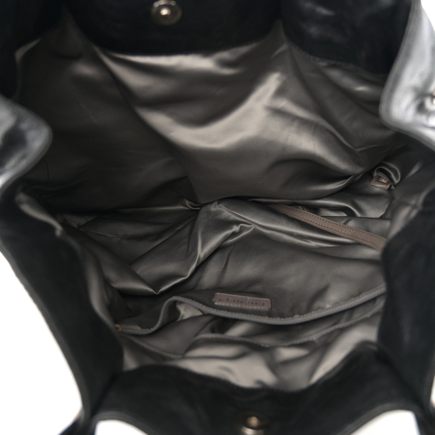 Chanel Glazed Caviar Large Pocket In The City Tote Black 5 of 11