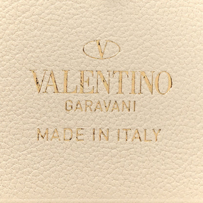Valentino Garavani Calfskin Rockstud French Flap Wallet Light Ivory 7 of 11
