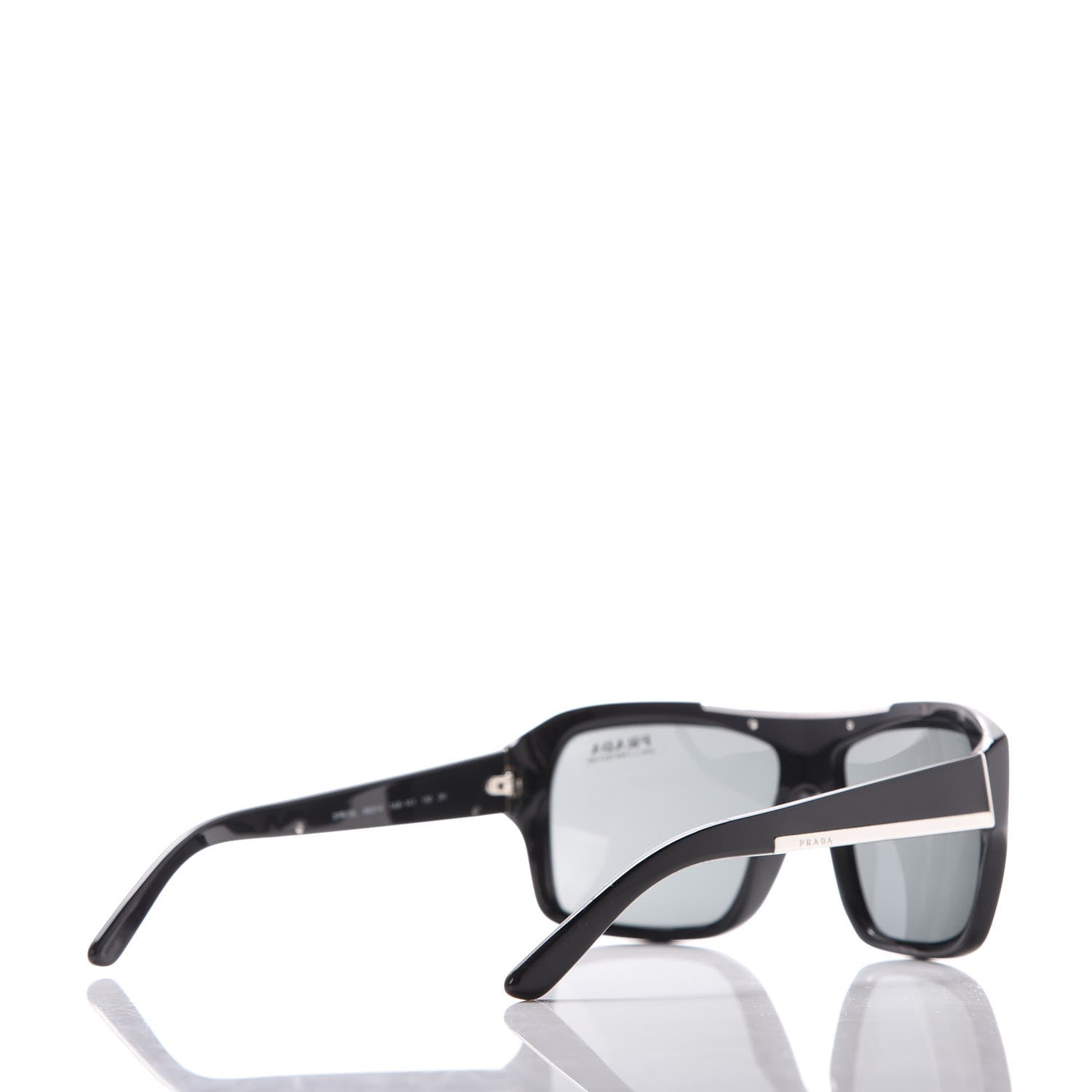 Prada Logo Sunglasses SPR 13L Black 4 of 8