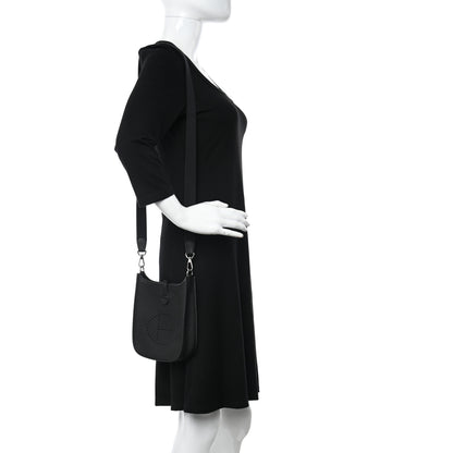 Hermes Taurillon Clemence Evelyne TPM Black 2 of 11