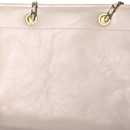 Chanel Aged Calfskin Small Charms Deauville Tote White 13 of 14