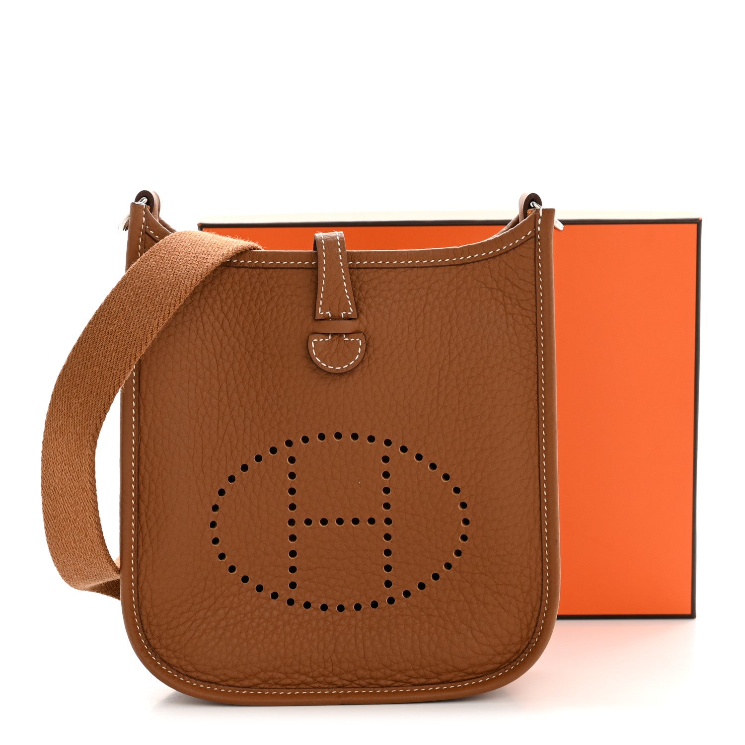 Hermes Taurillon Clemence Evelyne TPM Gold 10 of 10