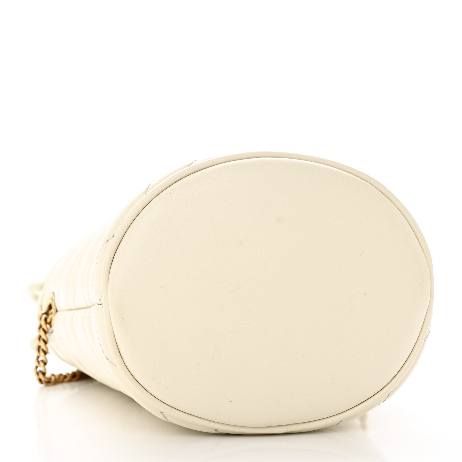 Gucci Calfskin Matelasse Mini GG Marmont 2.0 Bucket Bag White 4 of 16