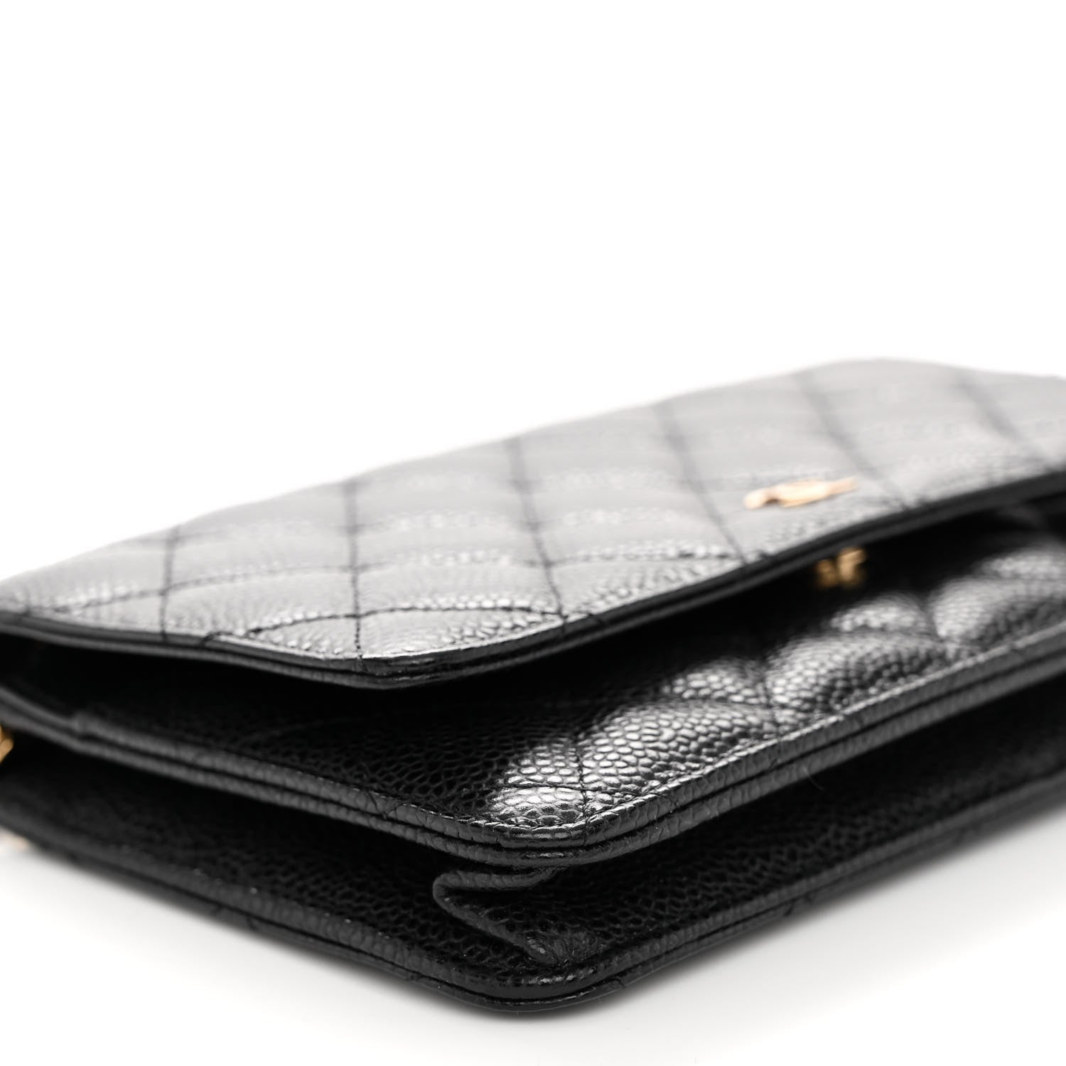 Chanel Caviar Quilted Wallet on Chain WOC Black 10 of 13