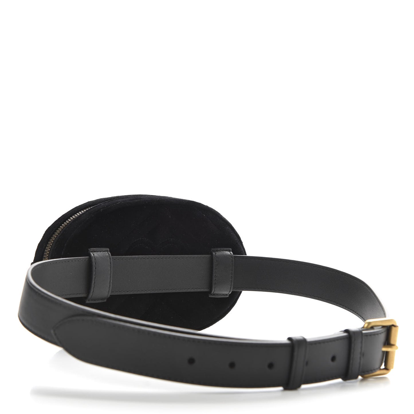 Velvet Matelasse Crystal Star GG Marmont Belt Bag 85 34 Black