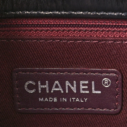 Chanel Glazed Calfskin Quilted Accordion Flap Black 6 of 9