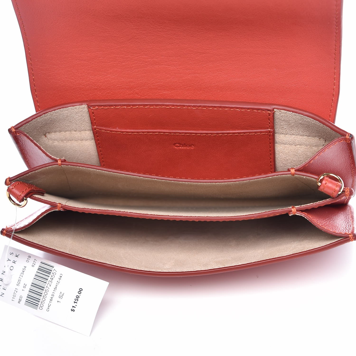 Chloe Calfskin Drew Bijou Clutch Earthy Red 5 of 11