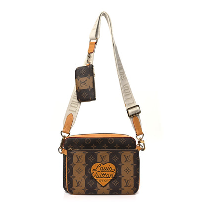 Louis Vuitton X NIGO Reverse Monogram Stripes Trio Messenger 1 of 11