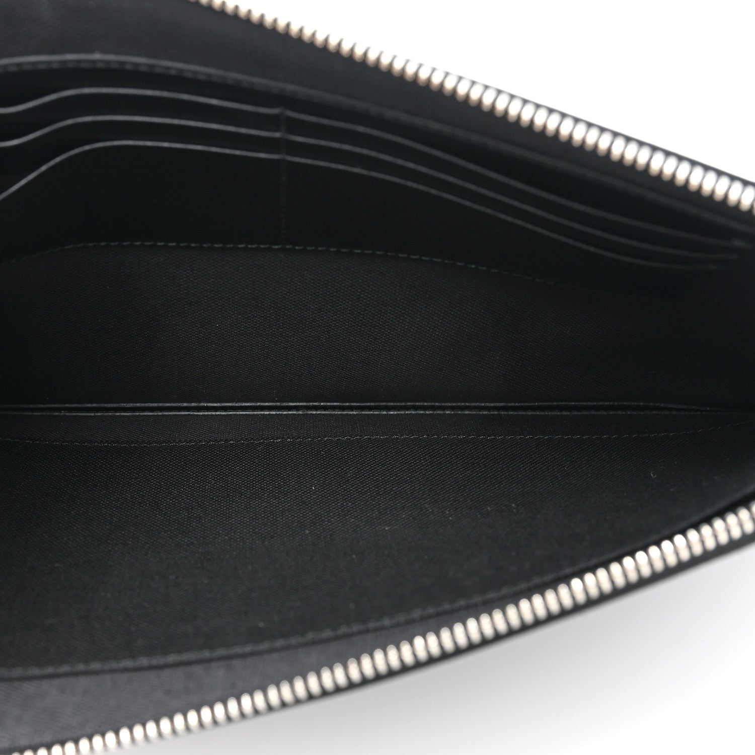 Gucci Calfskin Blade Embroidered Zip Pouch Black 5 of 10