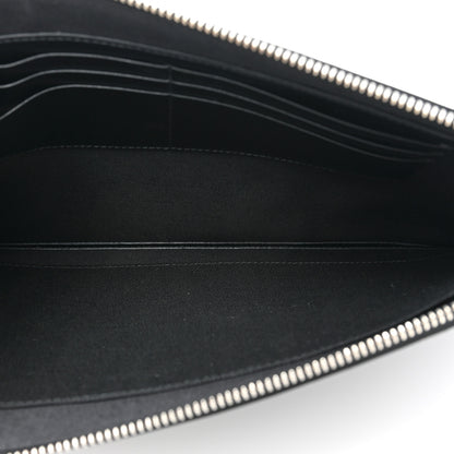 Gucci Calfskin Blade Embroidered Zip Pouch Black 5 of 10