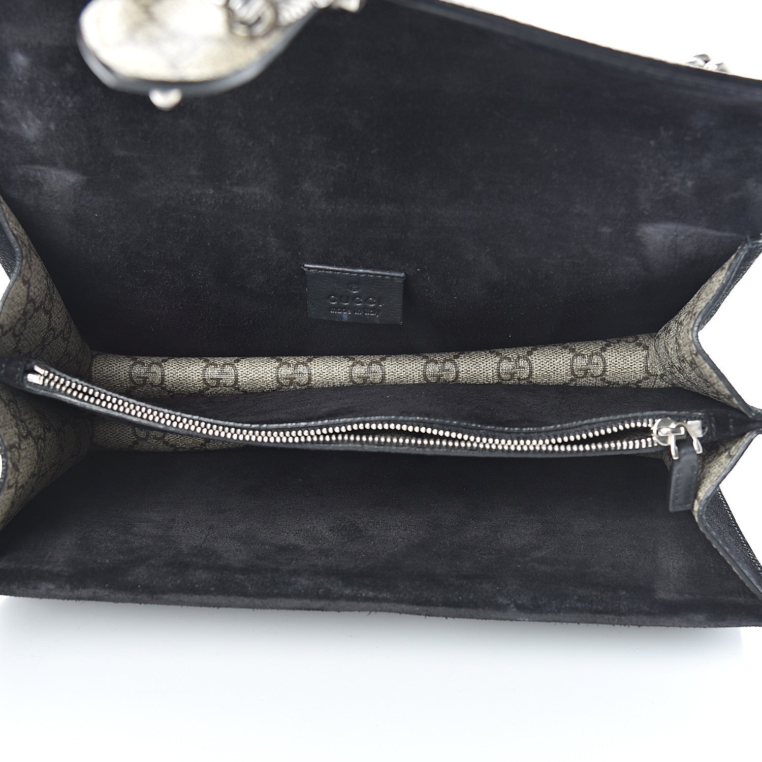 Gucci GG Supreme Monogram Small Dionysus Shoulder Bag Black 4 of 13