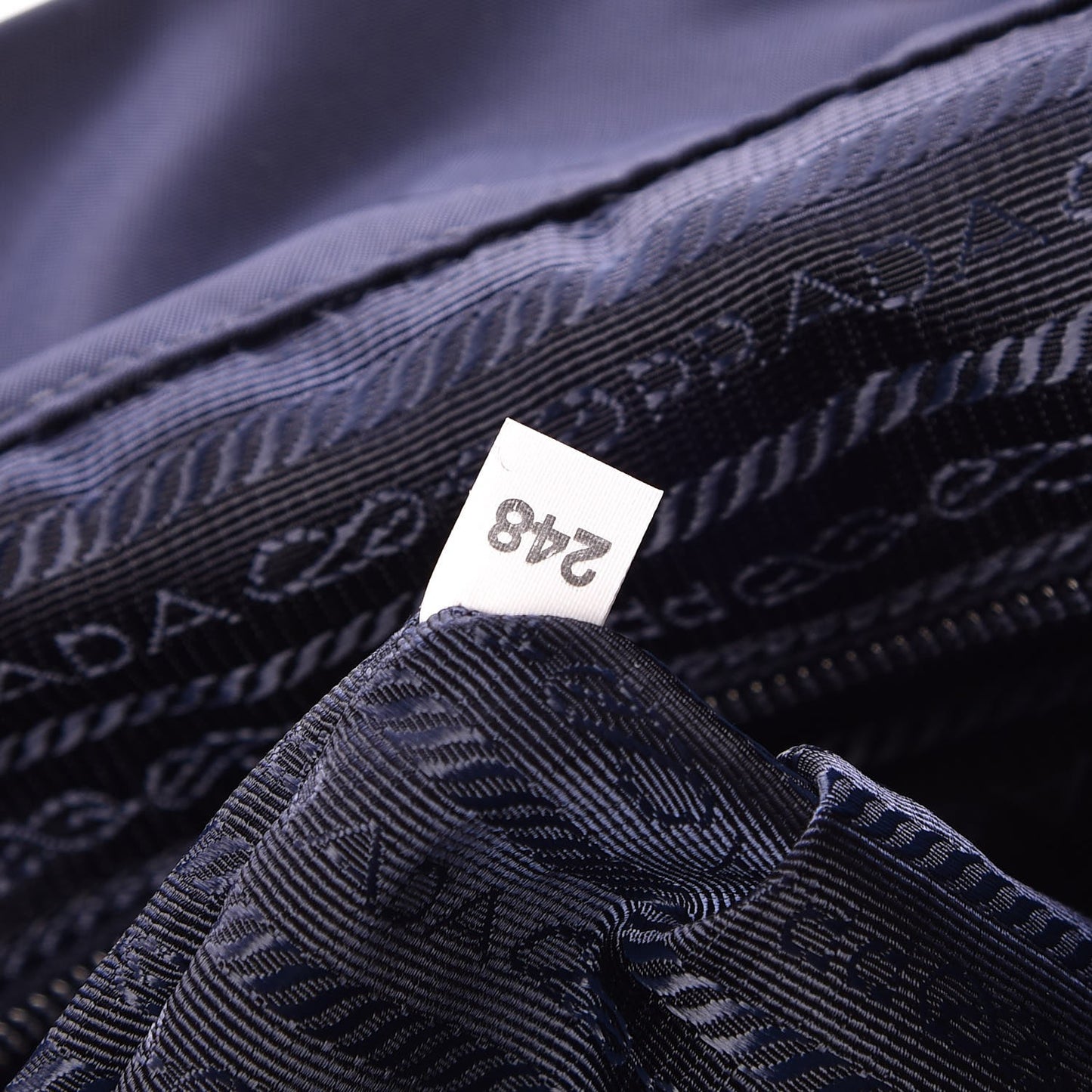 Nylon Vela Saffiano Medium Cinch Backpack Baltico