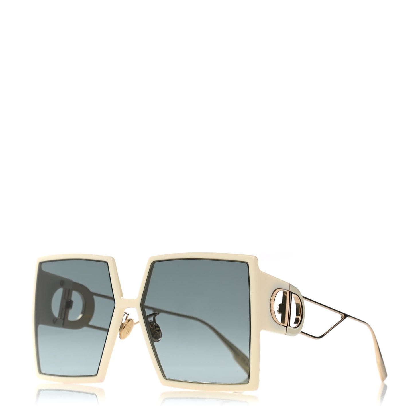 Square 30 Montaigne Sunglasses White