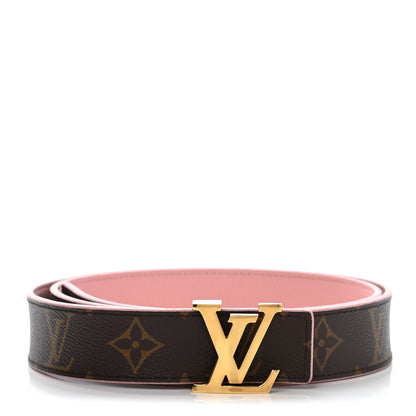 Louis Vuitton Calfskin Monogram 30mm LV Initiales Reversible Belt 90 36 Rose Poudre 1 of 7