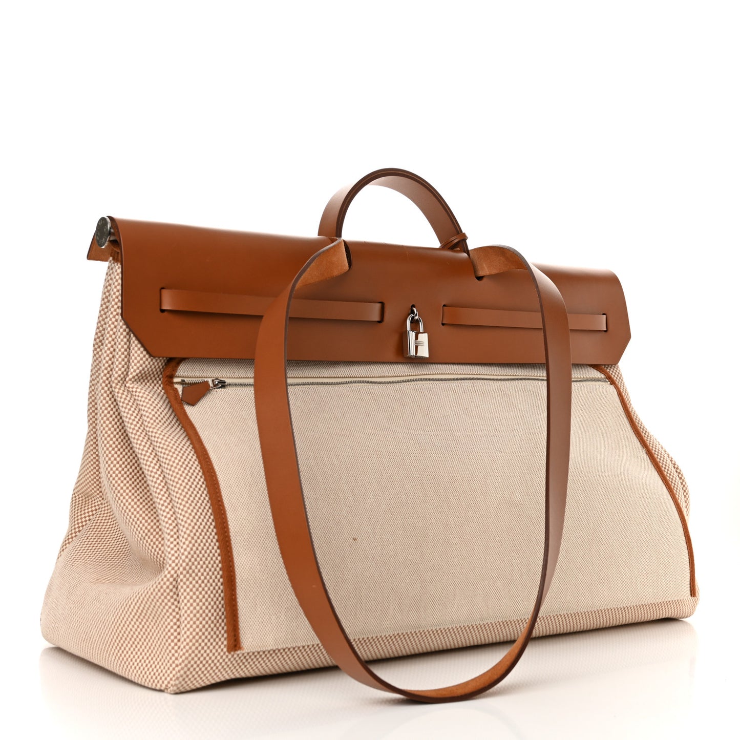 Criss Viking Vache Hunter Herbag Cabin Zip Retourne 50 Ecru Beige Naturel