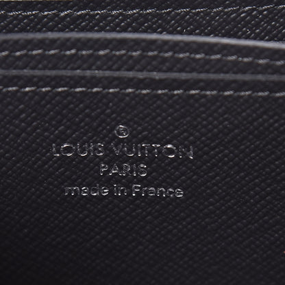 Louis Vuitton Taiga Zippy Coin Purse Vertical Black 6 of 7