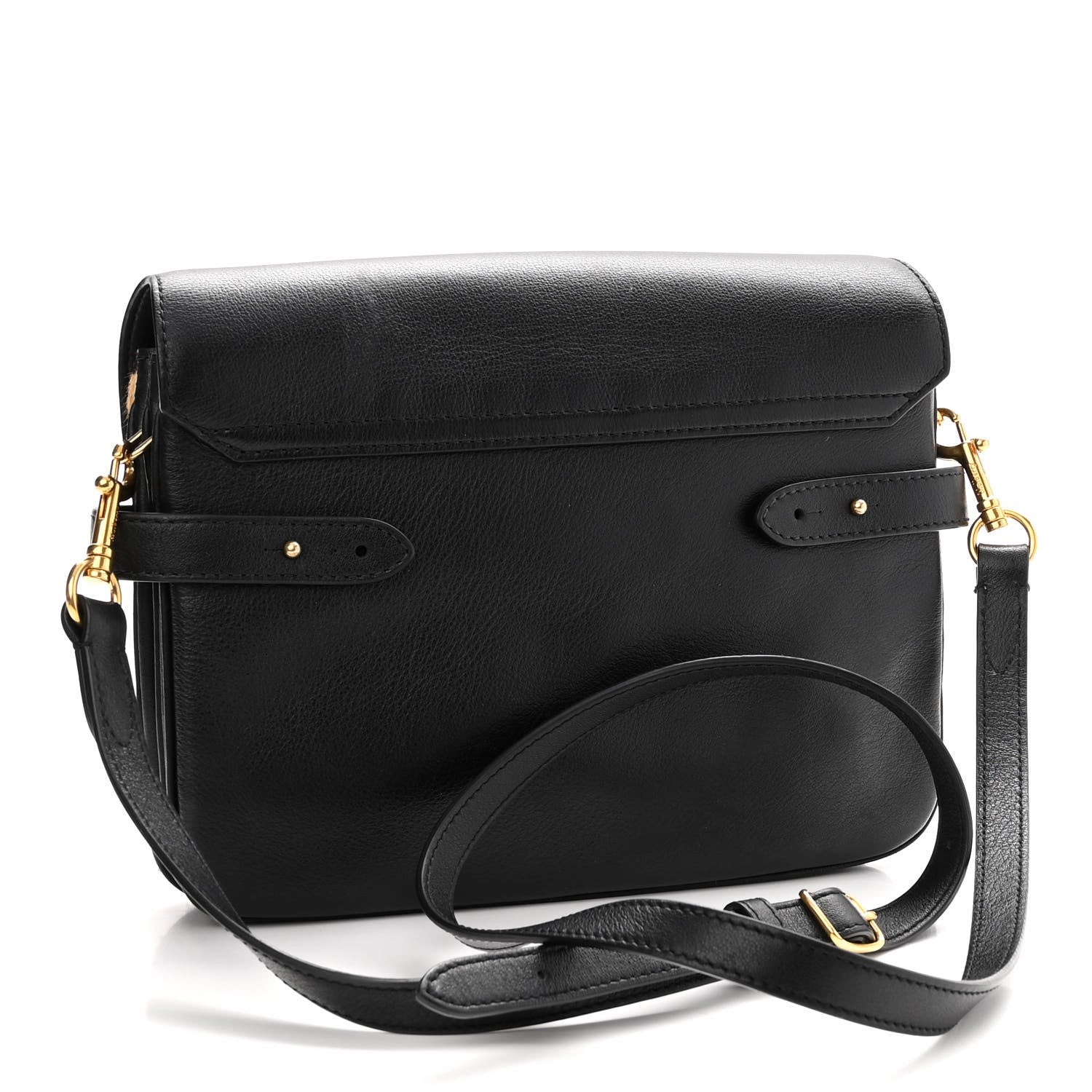 Mulberry Calf Hair Leopard Print Small Classic Belted Bayswater Satchel Black 3 of 11