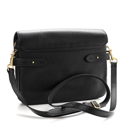 Mulberry Calf Hair Leopard Print Small Classic Belted Bayswater Satchel Black 3 of 11