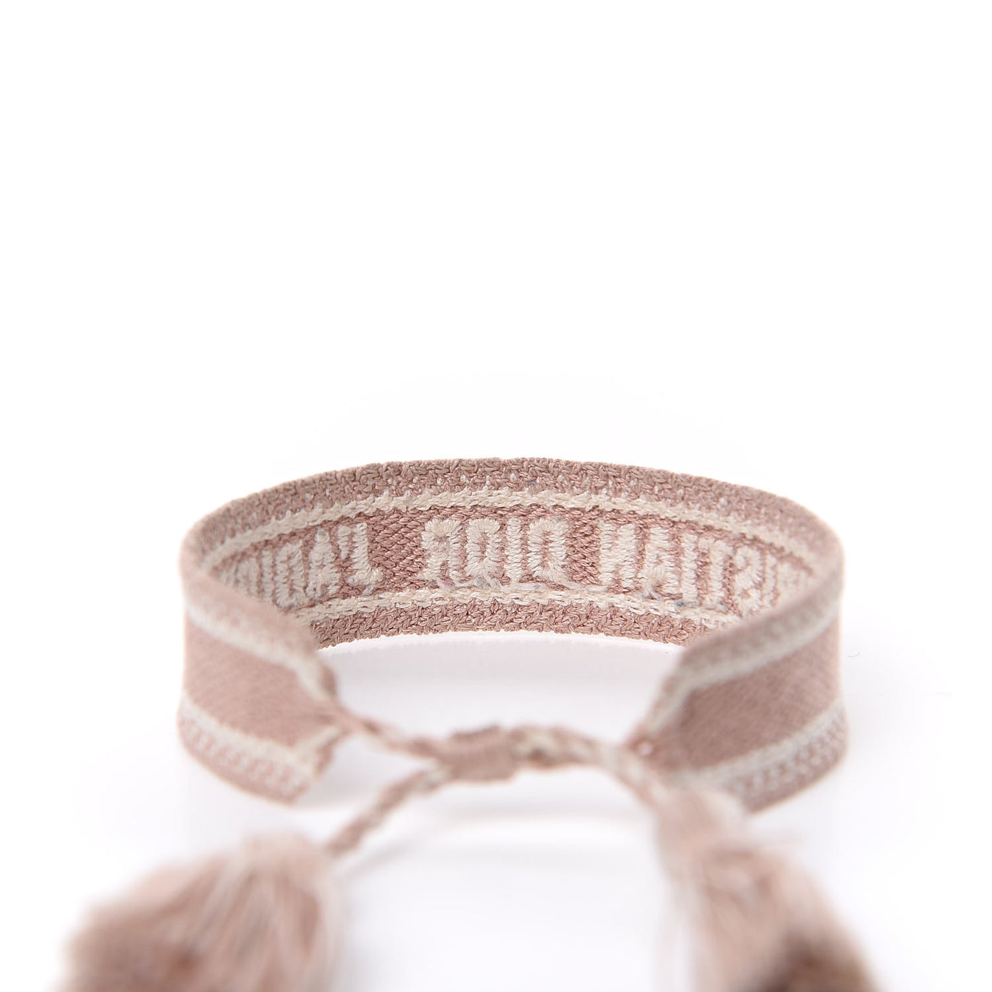 Woven Cotton J'Adior Friendship Bracelet Nude