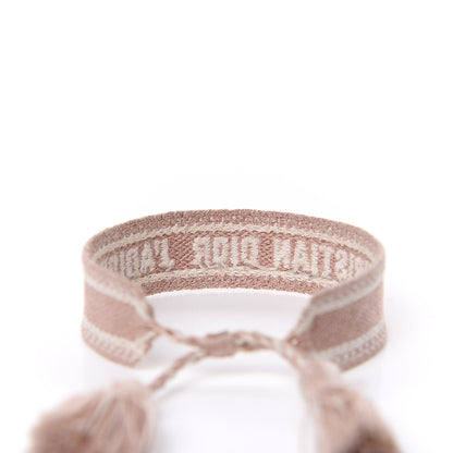 Christian Dior Woven Cotton J'Adior Friendship Bracelet Nude 4 of 5
