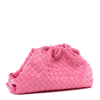 Bottega Veneta Nappa Maxi Intrecciato The Pouch Oversized Clutch Pink 3 of 9
